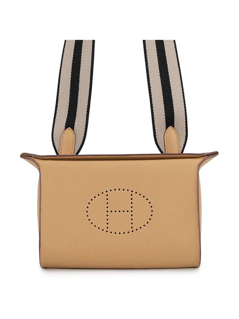 Hermes Shoulder Bag Vide Poche Biscuit Silver Togo